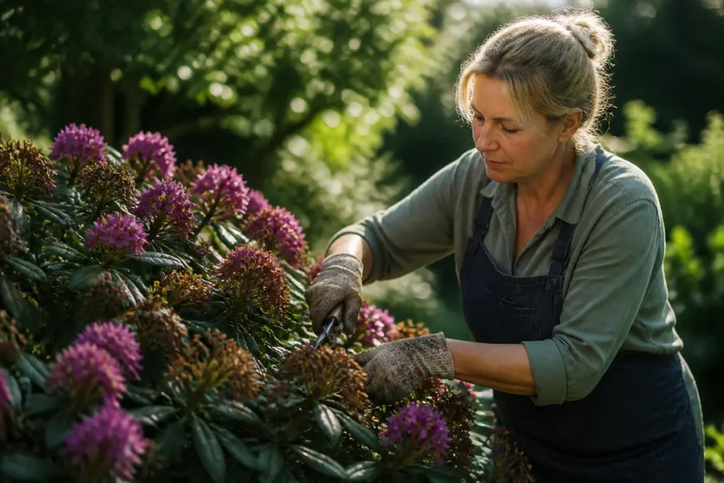 Wat te doen met rododendrons uitgebloeid? Tips en verzorging